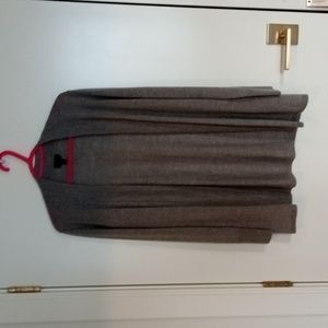 Talbots Italian Merino open cardigan.